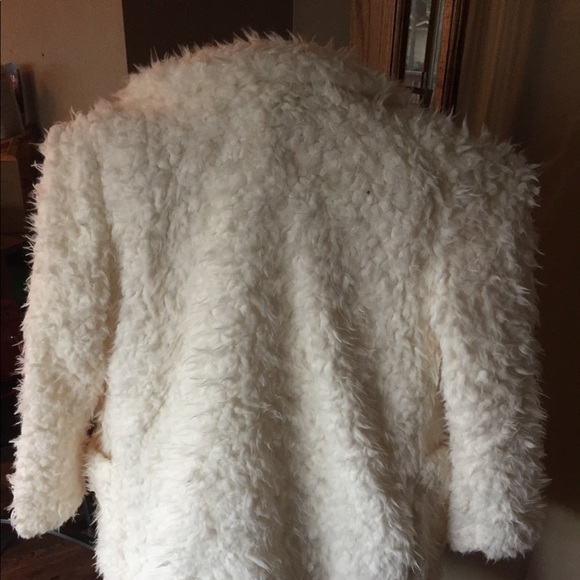 Cream Furry Cardigan - Picture 3 of 4